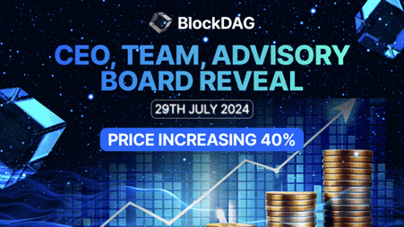 BlockDAG Poised for 40% Surge Post CEO’s Reveal on July 29; SHIB Eyes Ambitious Gains & NOT Shows Steady Inflows logo