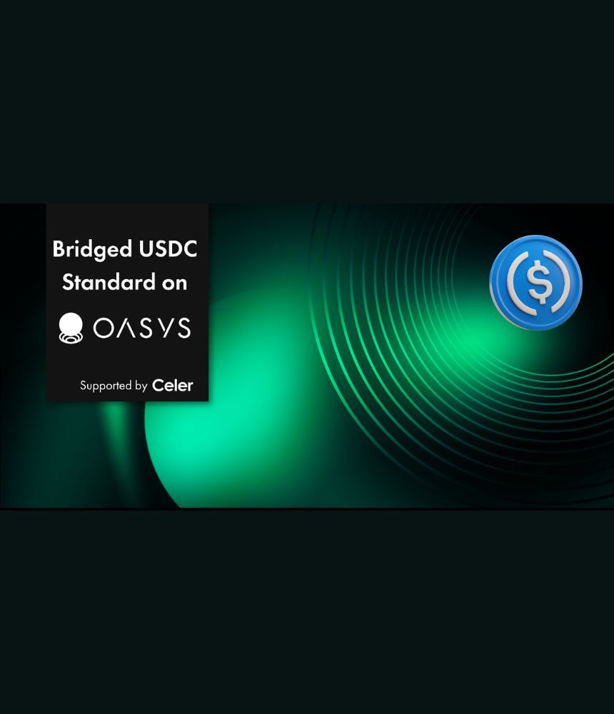 Oasys Transactions Are 85% of Transactions on Celer Bridge As Users Move To Native USDC Token