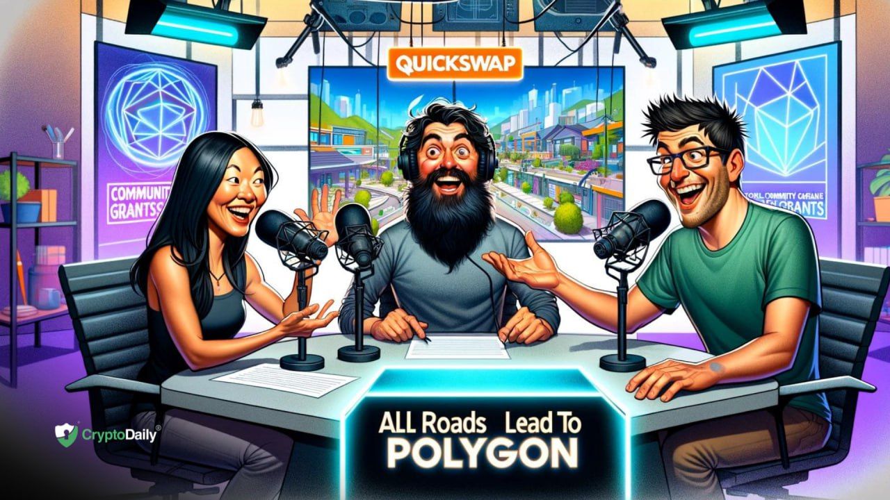 Polygon Unveils Community Grants on QuickSwap's "All Roads Lead to Polygon" Podcast, Teases Rebranding