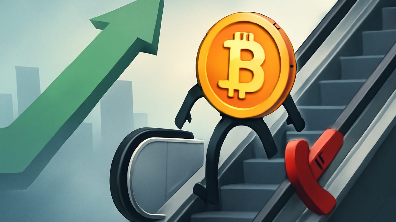 BTC Missed the Lift &mdash; Stalled Escalator vs Rising Arrow