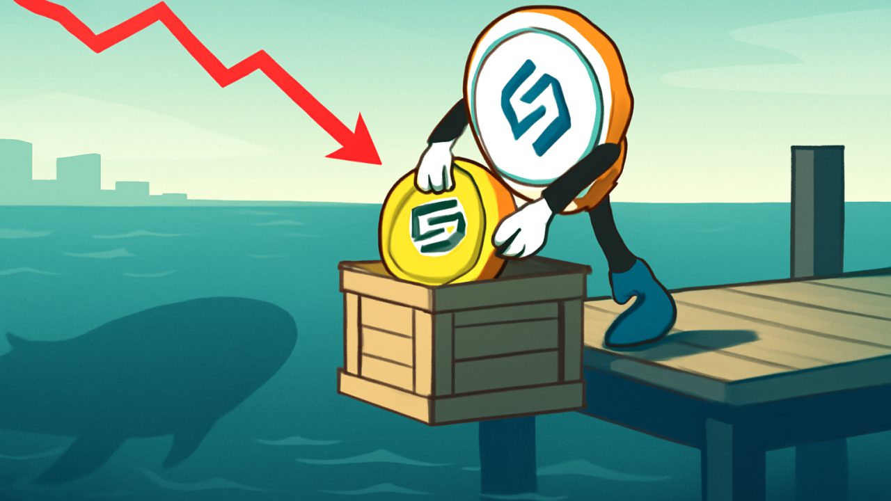 Whale Shadow Under Falling Price Line