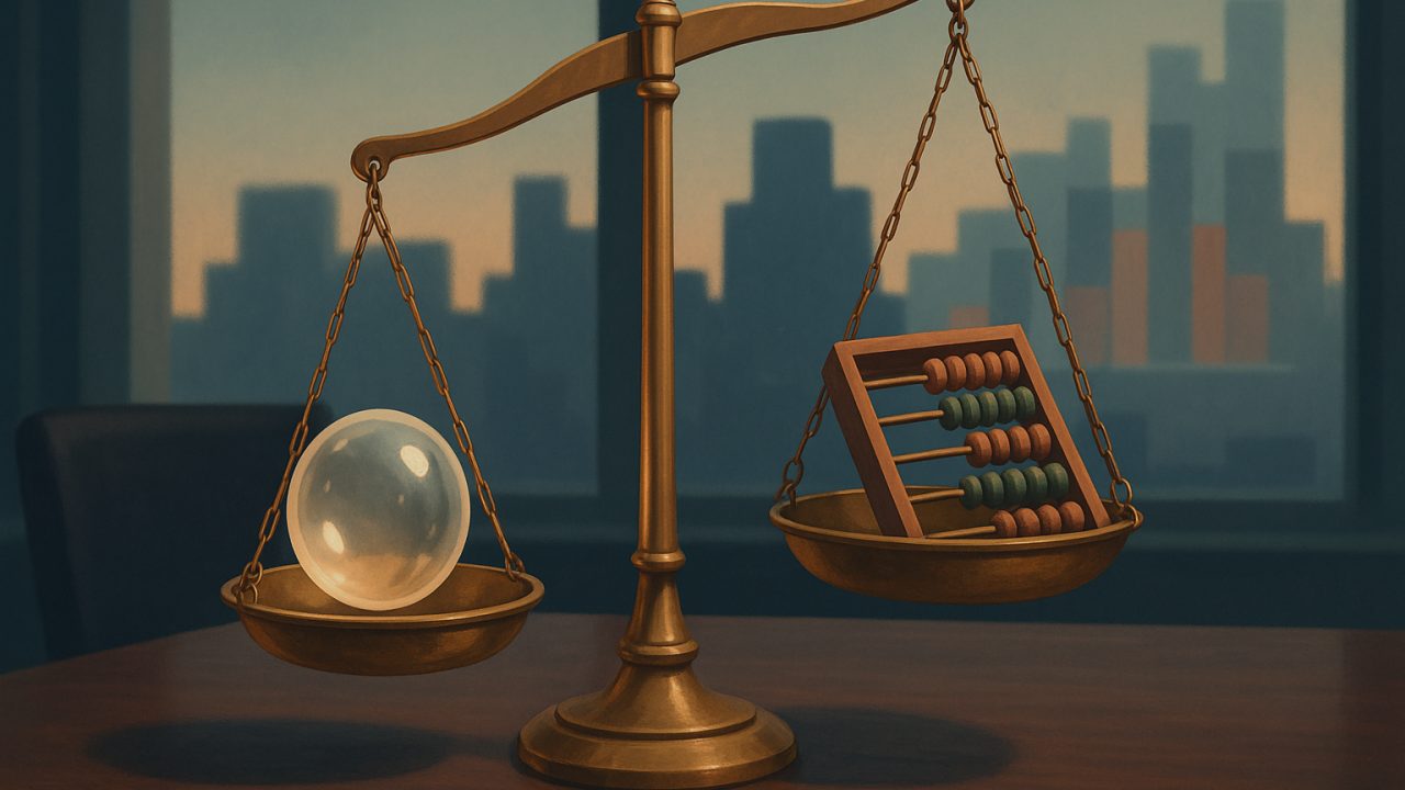 Balancing the Crystal Ball and the Abacus
