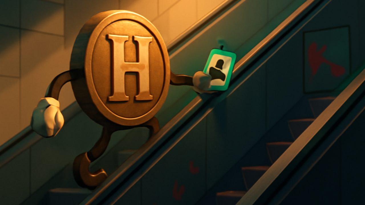 H Token Climbs the Down Escalator