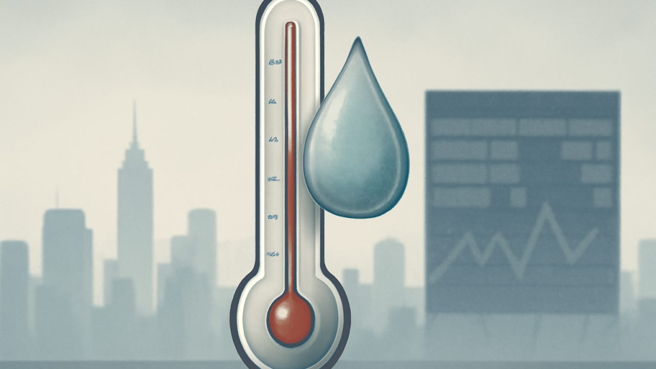 Oil Drop Cools the Thermometer