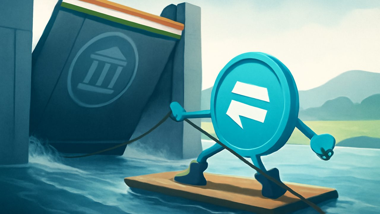 Dam Gates Rise Against Stablecoin Flow (India)