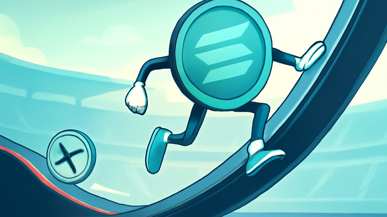 SOL takes the high lane &mdash; XRP slides into the chute