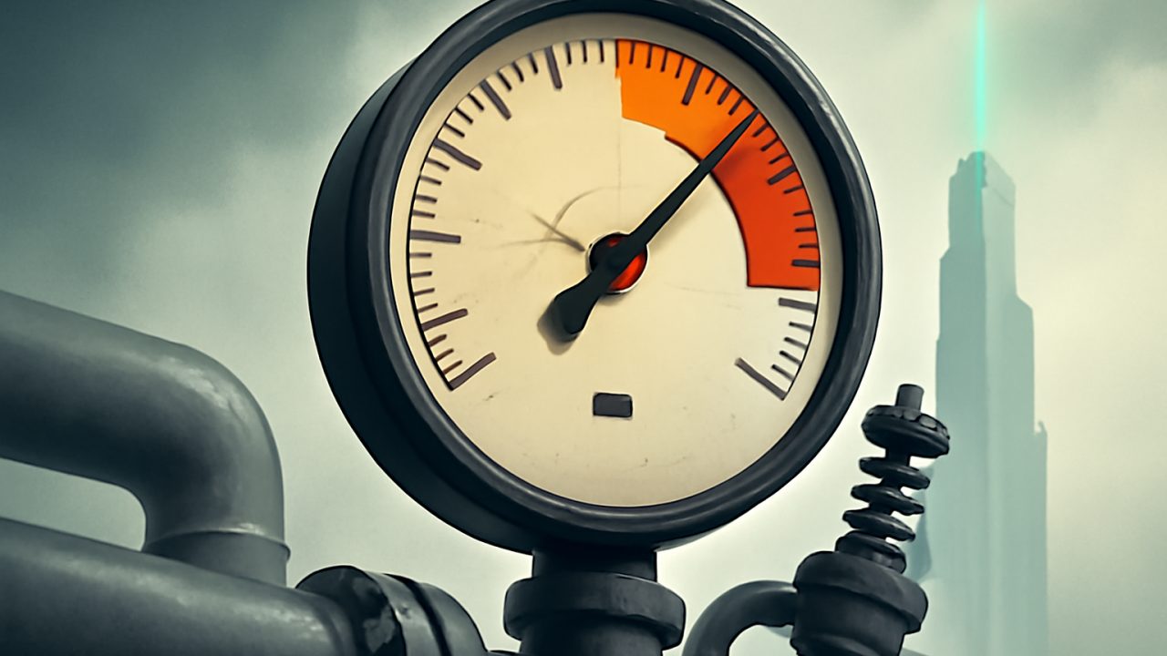 Overpressure Gauge &mdash; Real Economy Under Strain, AI Rising Calmly