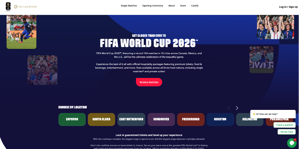 Screenshot of a fraudulent FIFA-themed ticketing page used in the GHOST STADIUM phishing campaign &mdash; shows how scam pages closely mimic official branding to harvest credentials and payments, a visual that underscores why wallet- and purchase-related UX safeguards matter to fans.