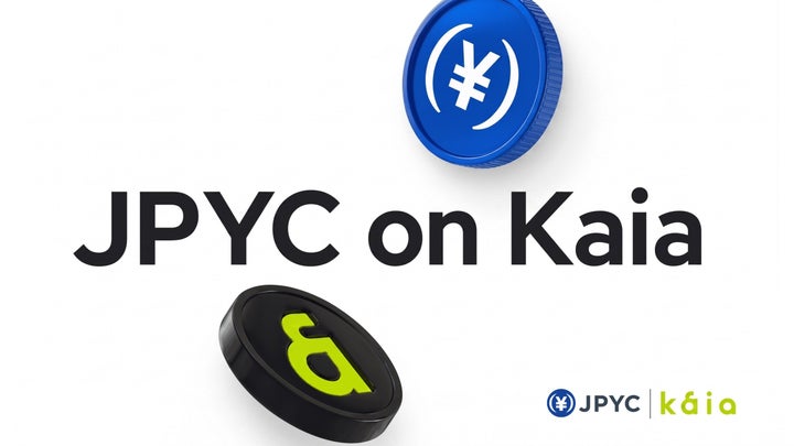JPYC on Kaia announcement graphic (May 15, 2026) — visual confirming JPYC’s Kaia mainnet onboarding, signalling an Asian expansion route for a yen stablecoin useful for regional settlement corridors.