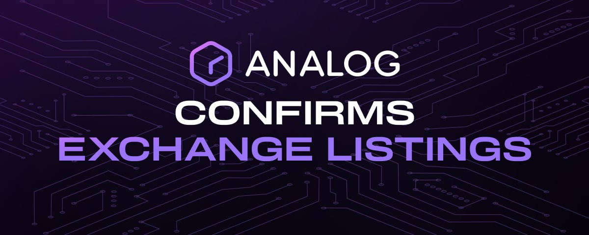 $ Anlog token mengamankan beberapa daftar pertukaran saat analog mulai berdagang