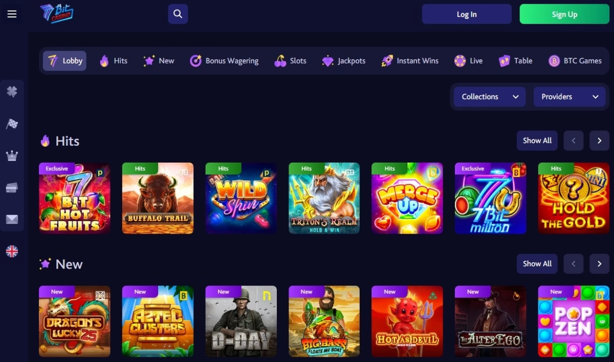 7BitCasino is one of the best crypto casin with welcome bonuses in 2024