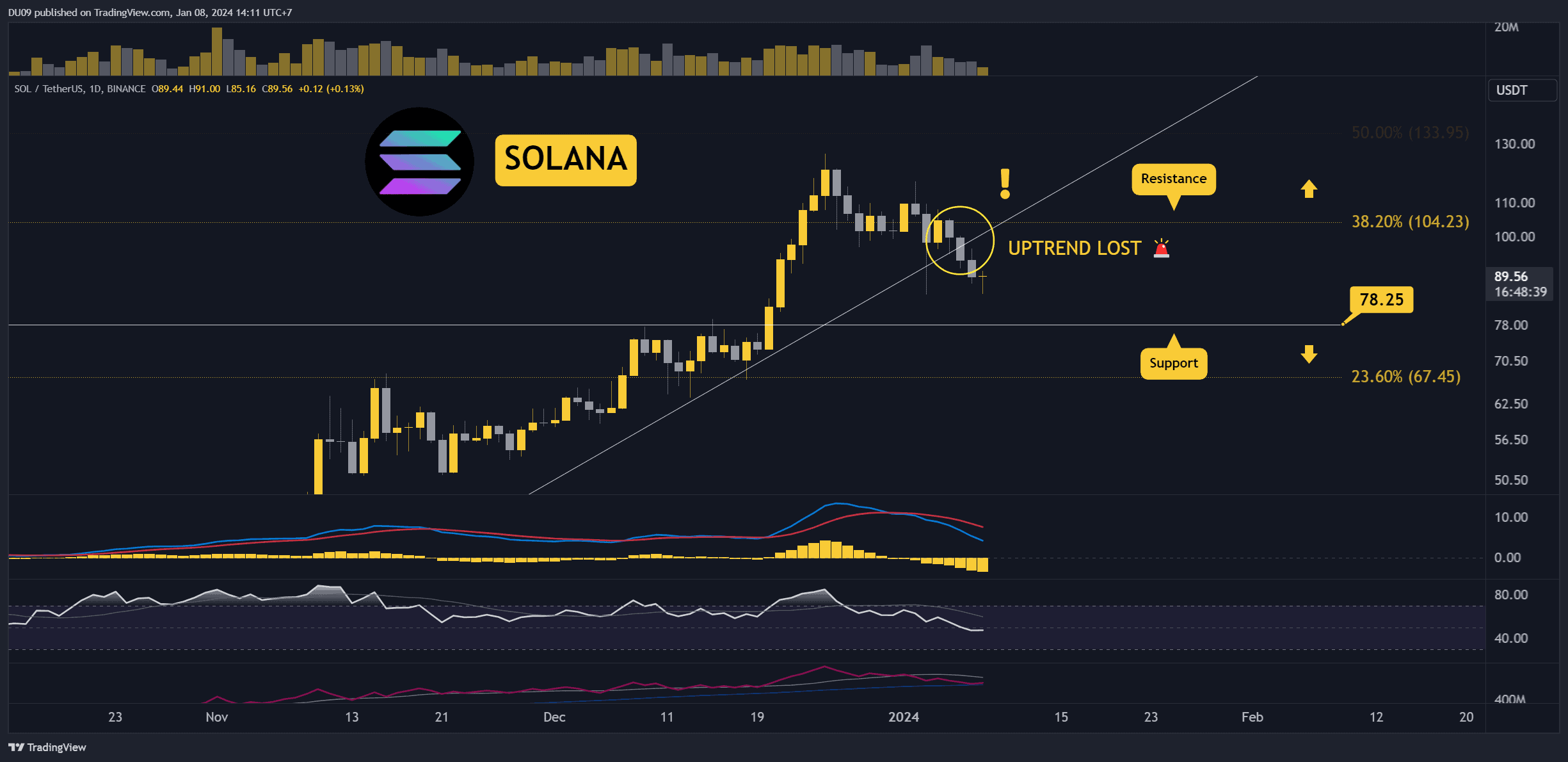 SOL Plunges 12% Weekly: Here's The Most Critical Support To Watch ...