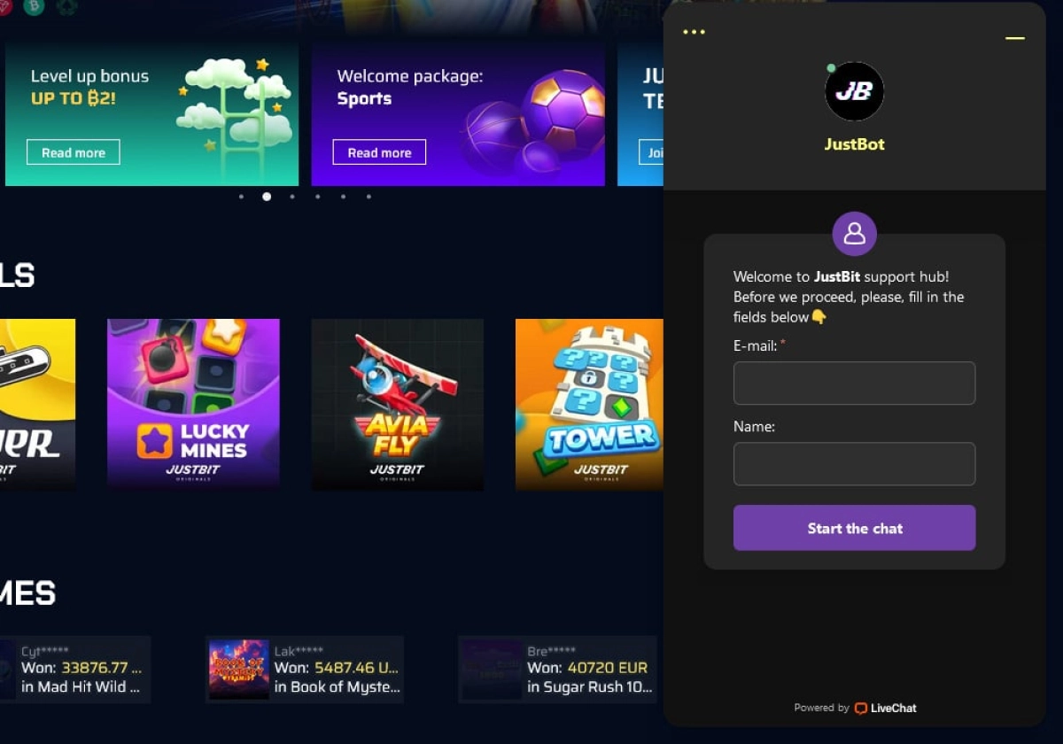 Justbit: Unique Crypto Casino with Generous Bonuses Justbit: Unique Crypto Casino with Generous Bonuses