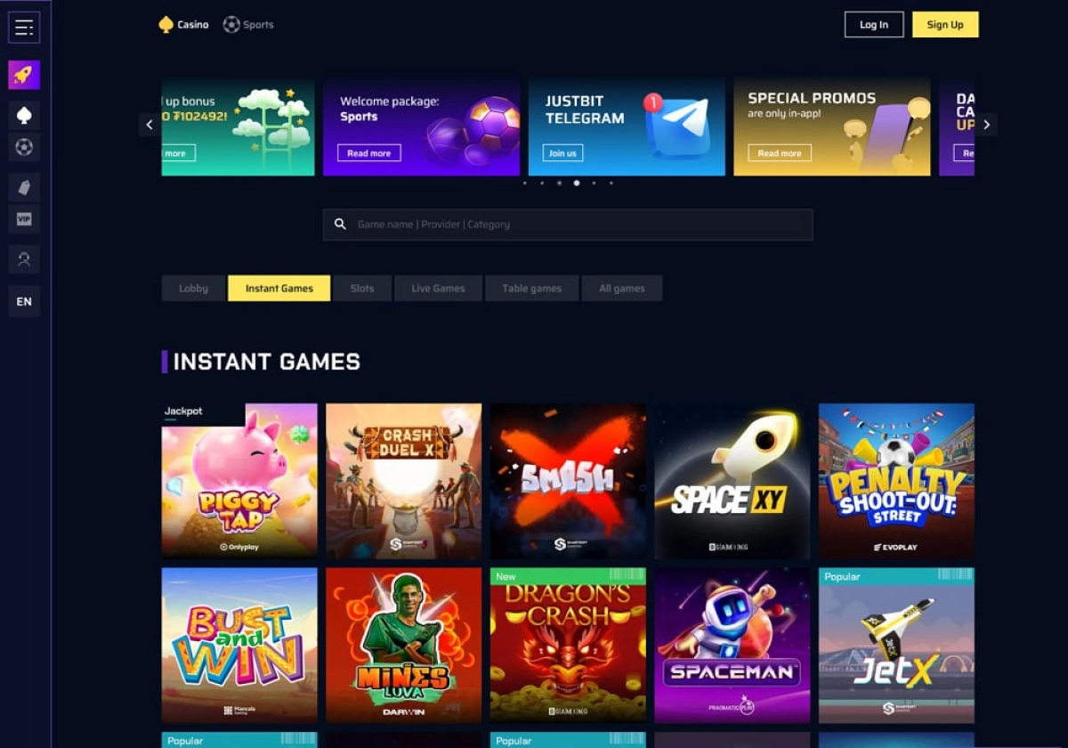 Justbit: Unique Crypto Casino with Generous Bonuses Justbit: Unique Crypto Casino with Generous Bonuses