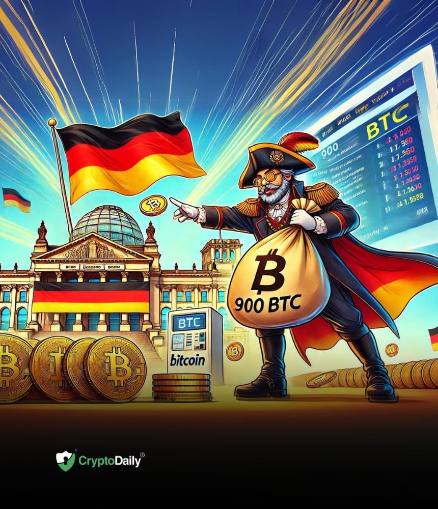 Wallet Linked to German Government Offloads 900 Bitcoin ($BTC)